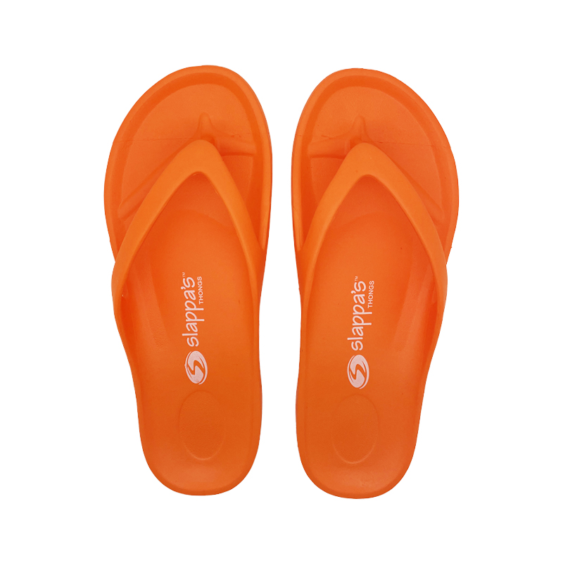 Orange Arch Support Thongs